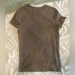 A New Day Women’s Short Sleeved Slim Fit Ribbed T-Shirt